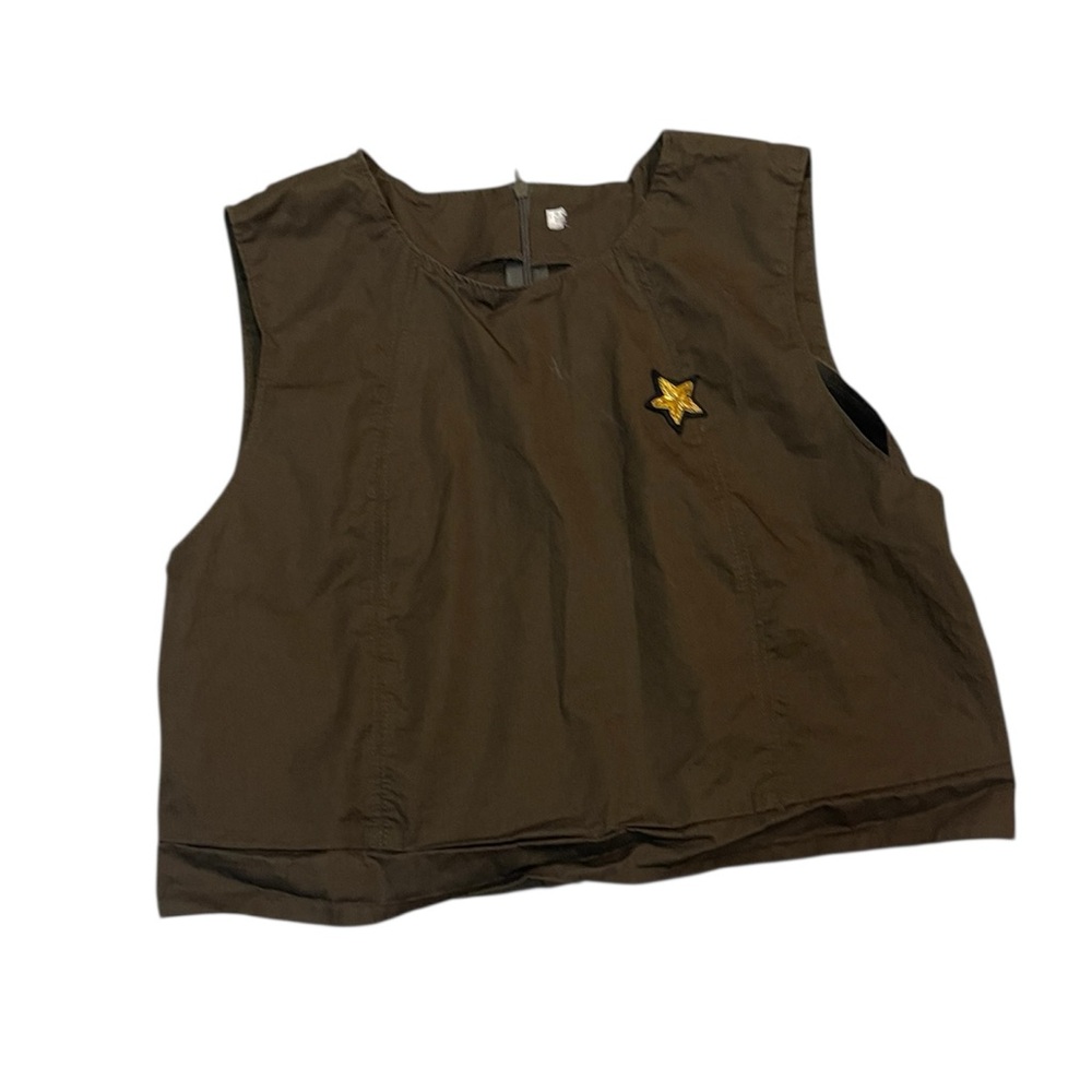 Zara Dark Green Crop Too